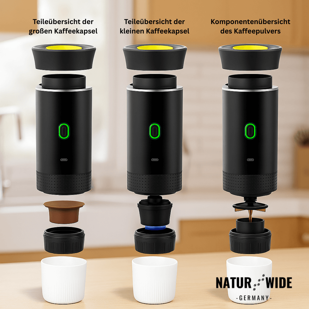 Akku-Espressomaschine für Kapseln & Pulver – Ansicht 6
