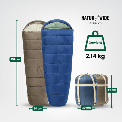 Mumienschlafsack, Komfort bis -1 °C oder -12 °C – Ansicht 12