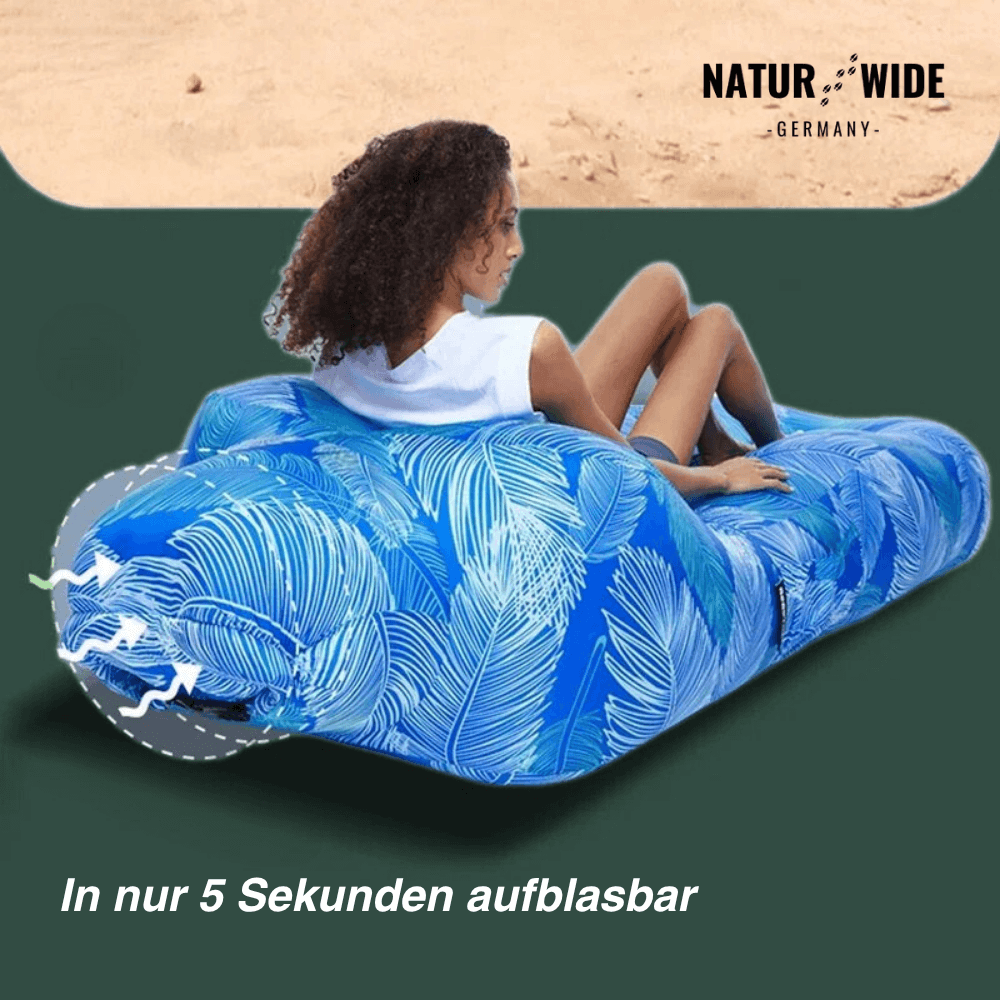 Aufblasbares Sofa-Luftbett ohne Pumpe, 200 kg – Ansicht 4