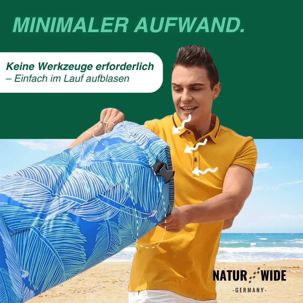 Aufblasbares Sofa-Luftbett ohne Pumpe, 200 kg – Ansicht 3