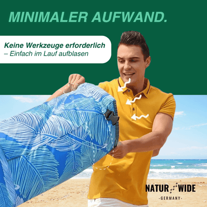 Aufblasbares Sofa-Luftbett ohne Pumpe, 200 kg – Ansicht 3