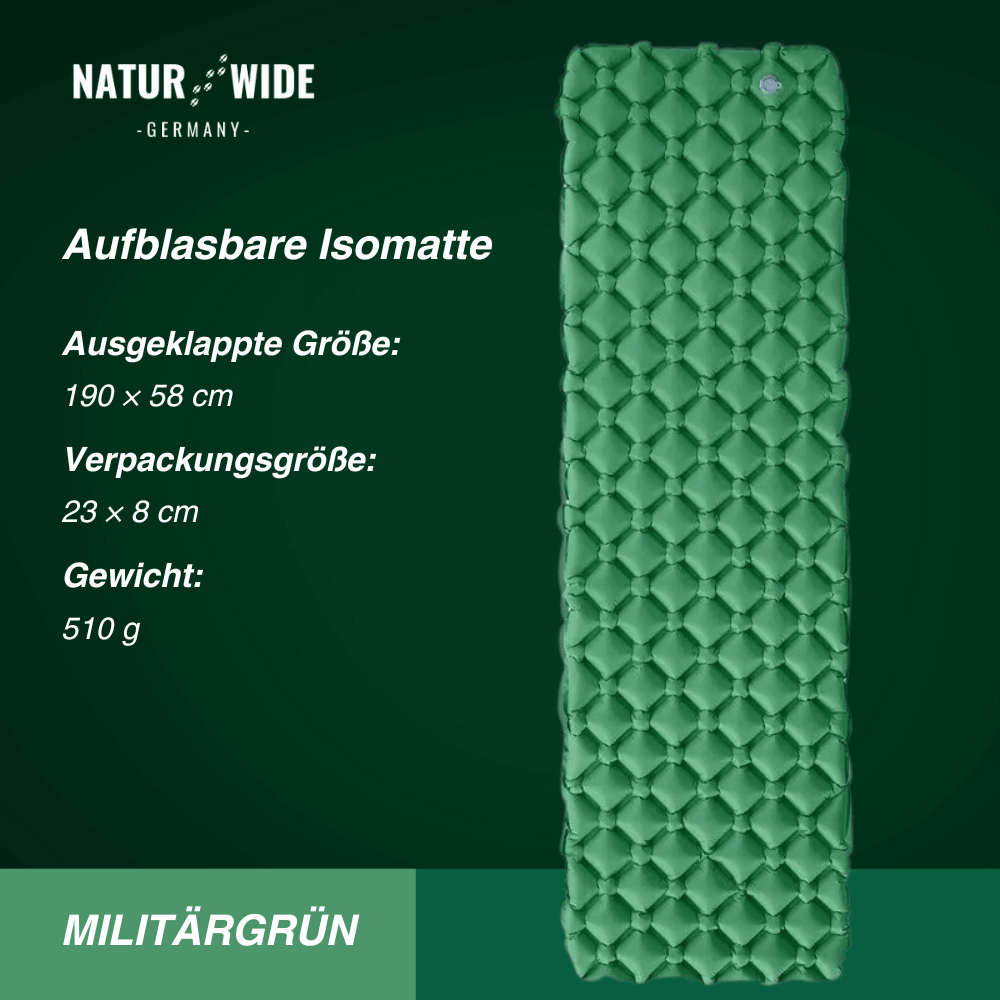 Ultraleichte Isomatte ohne Kopfteil, 550 g – Ansicht 8