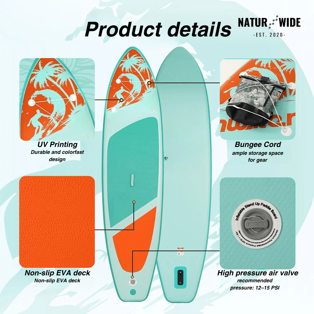 Aufblasbares SUP-Board 350 cm, Komplettset – Ansicht 7