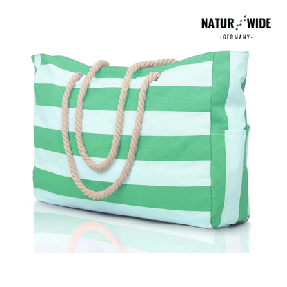 Strandtasche mit Reißverschluss, 50 × 35 cm – Ansicht 10