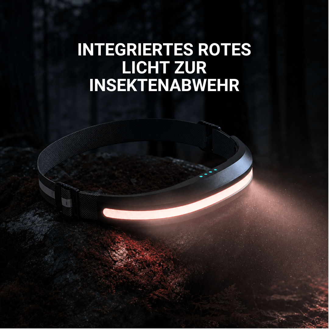 Stirnlampe Pro mit 400 Lumen, USB-C, Rotlicht – Ansicht 33