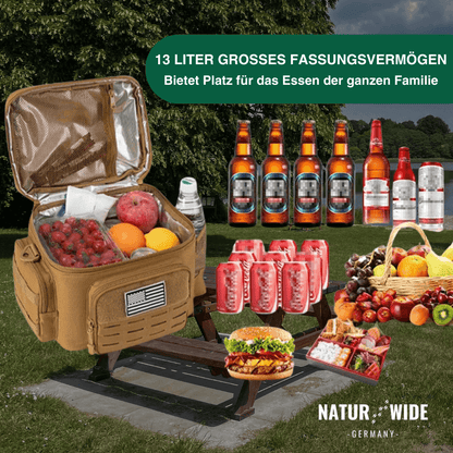 Robuste Kühltasche, isoliert für warm und kalt – Ansicht 2