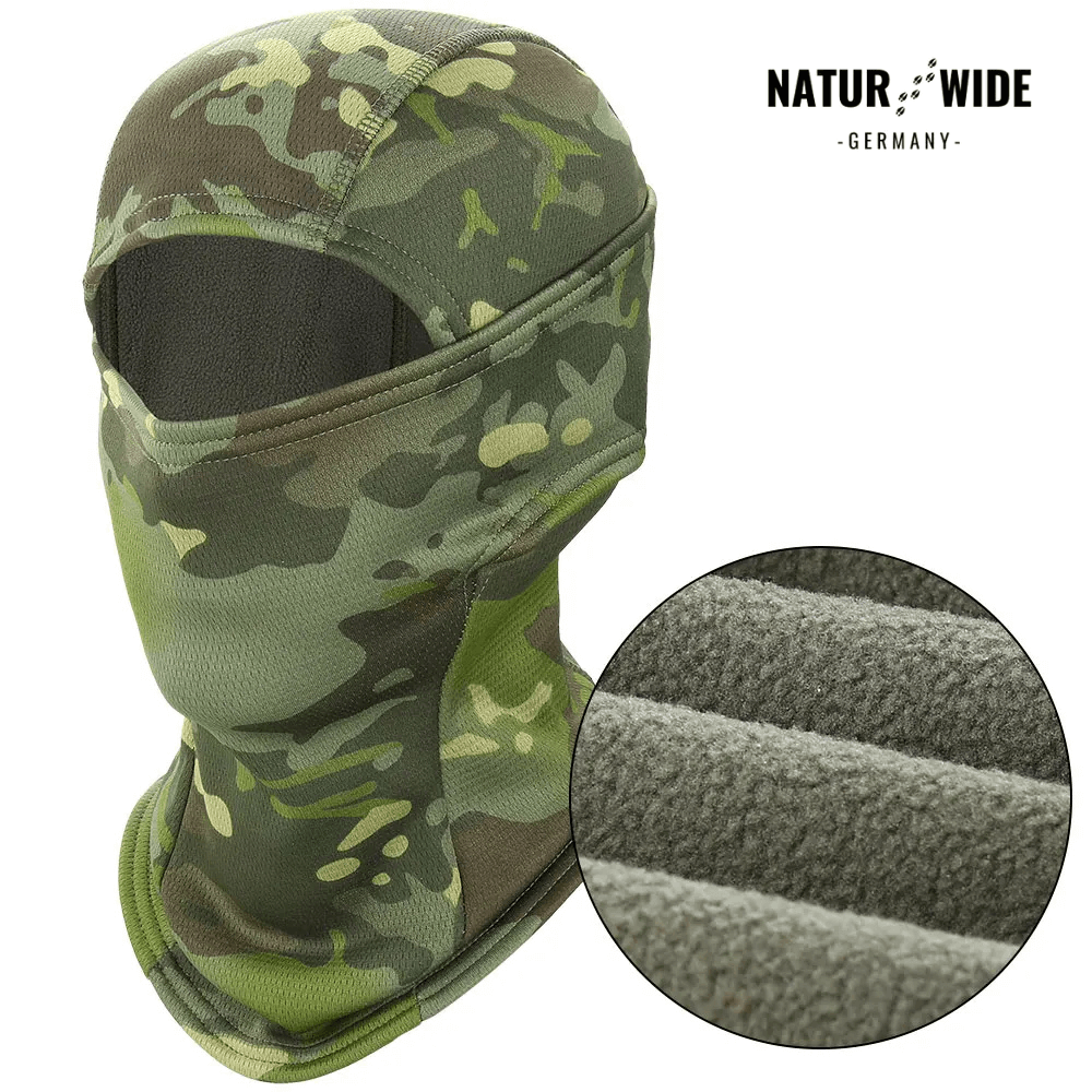 Fleece-Sturmhaube winddicht, auch unter Helm – Ansicht 8