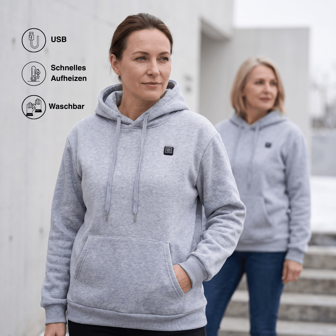 USB beheizter Hoodie mit Reißverschluss, unisex – Ansicht 6