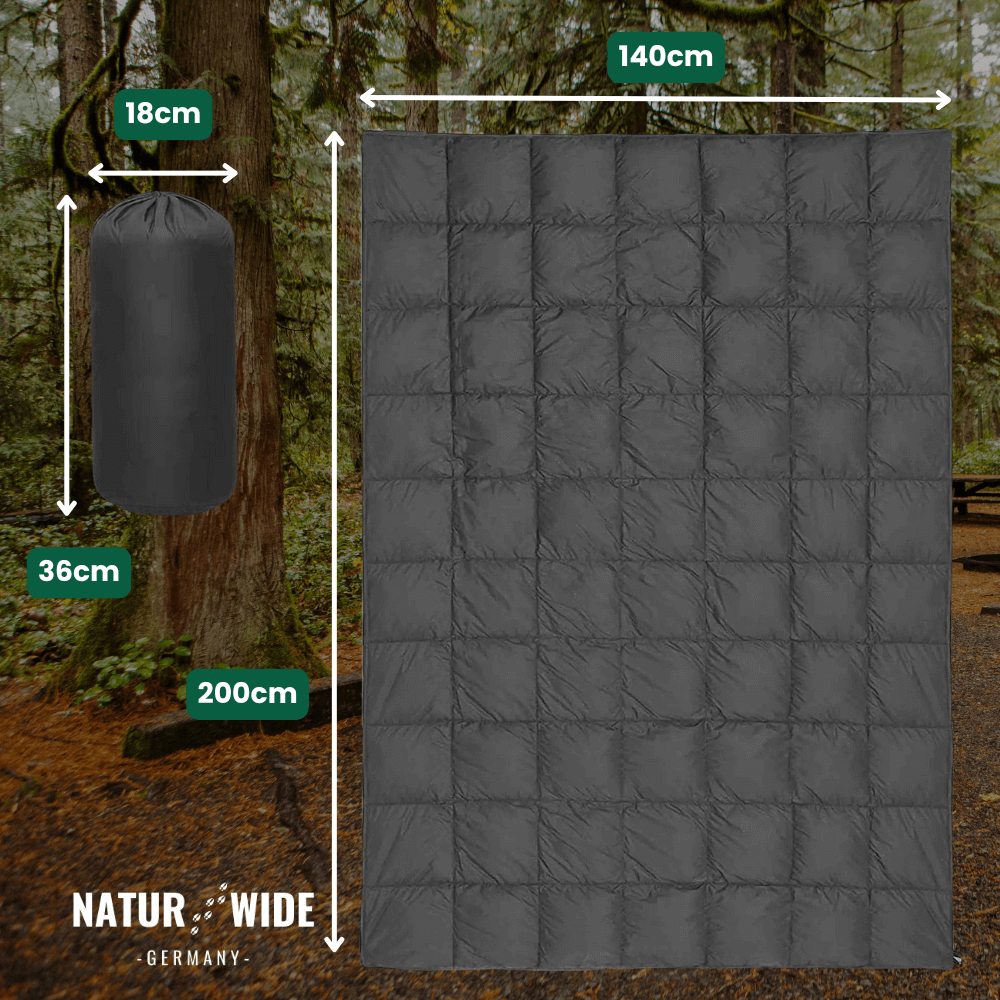 Outdoor-Reisedecke 140 × 200 cm, wasserabweisend – Ansicht 6