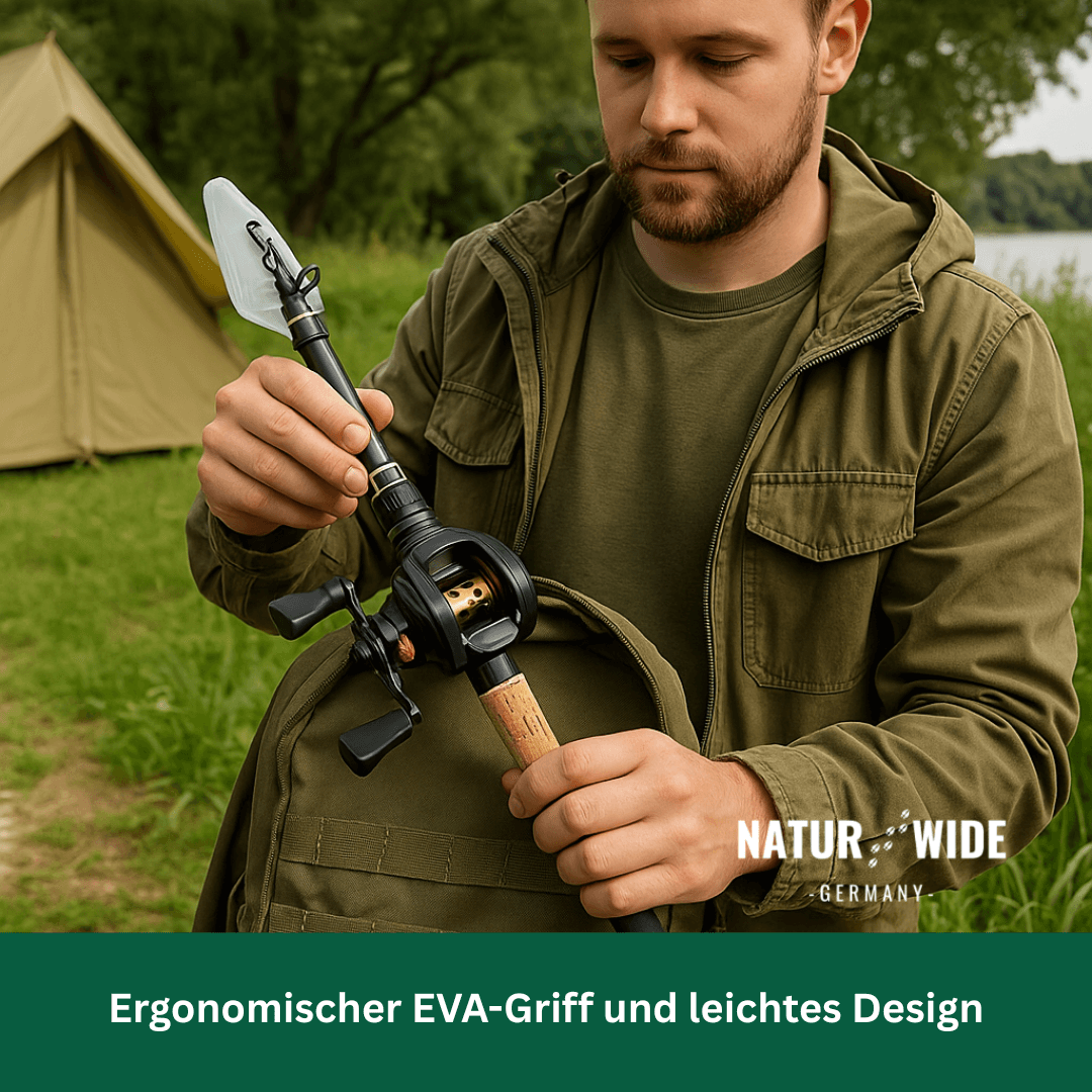 Teleskop-Angelrute aus Carbon, 1,5–2,4 m – Ansicht 17