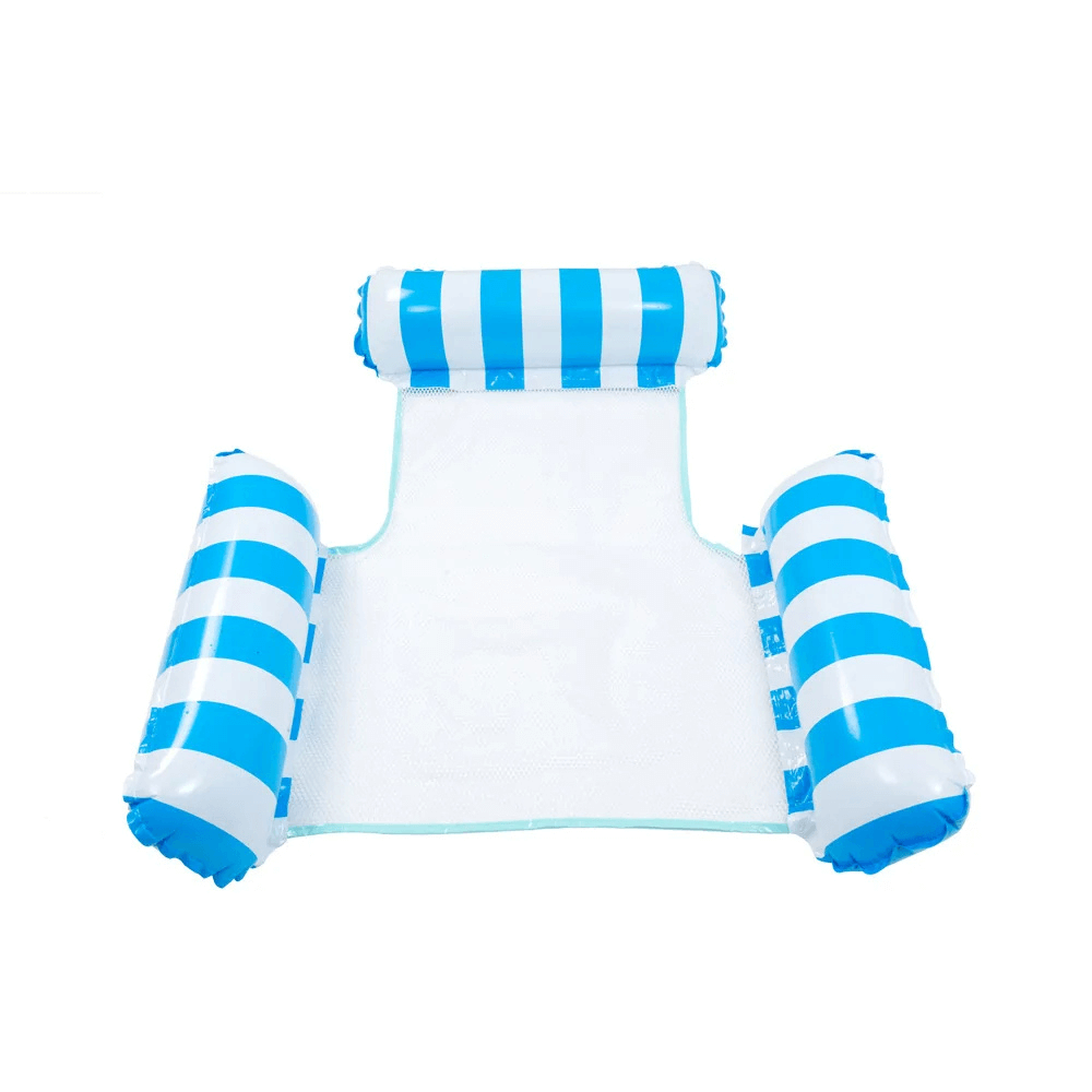 Aufblasbare Wasserhängematte für Pool & See – Babyblau