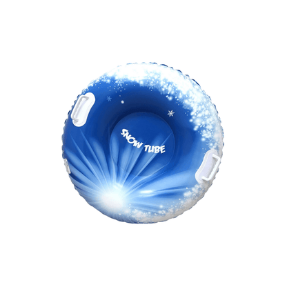 Aufblasbarer Schneereifen mit Griffen – Blau
