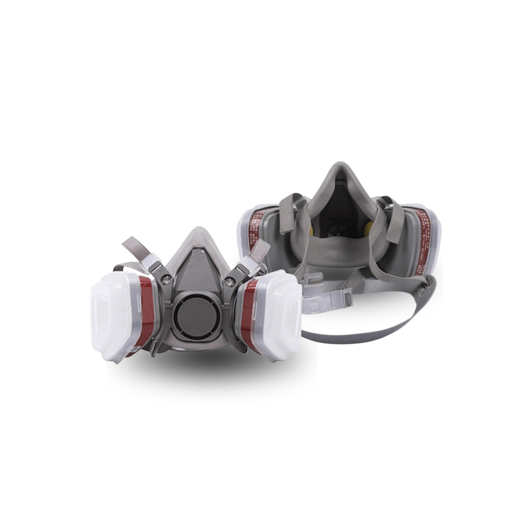 Halbmaske mit Filterpatronen & Schutzbrille