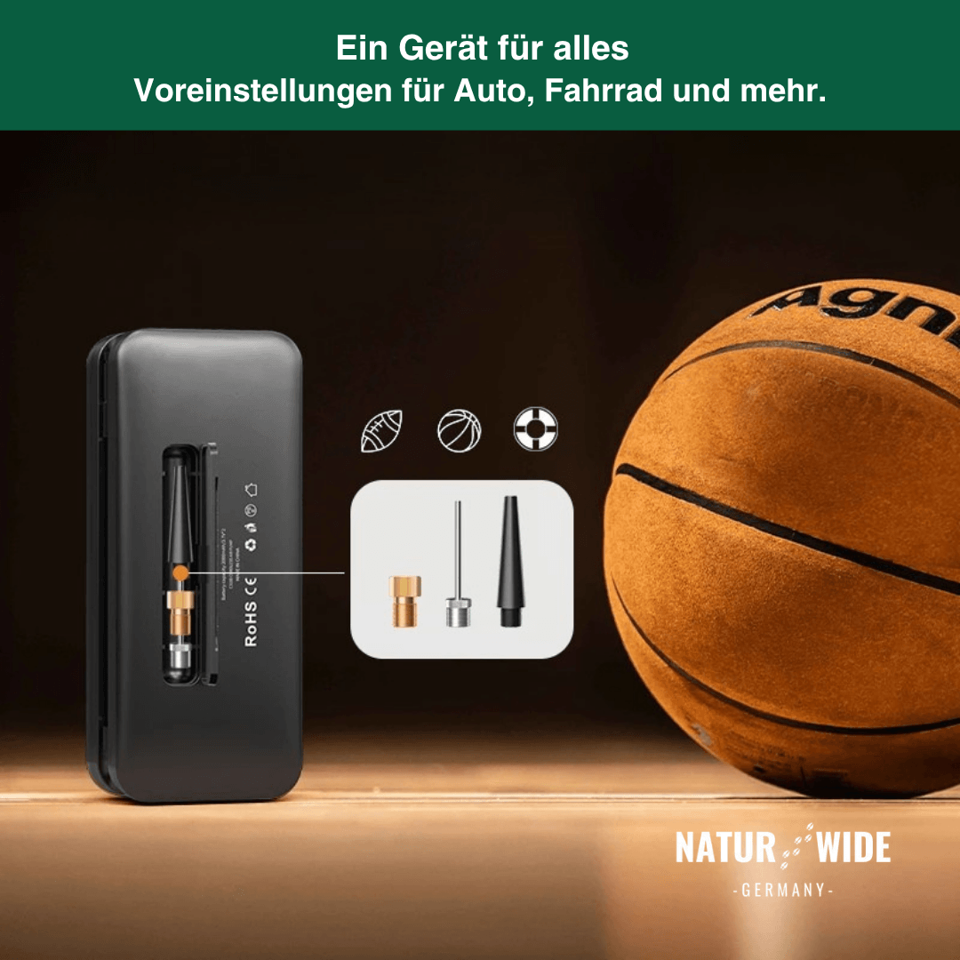 Akku-Reifenkompressor mit Display & Powerbank – Ansicht 11