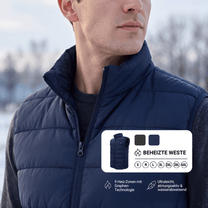 Beheizte Weste mit 9 Heizzonen für Powerbank – Ansicht 11