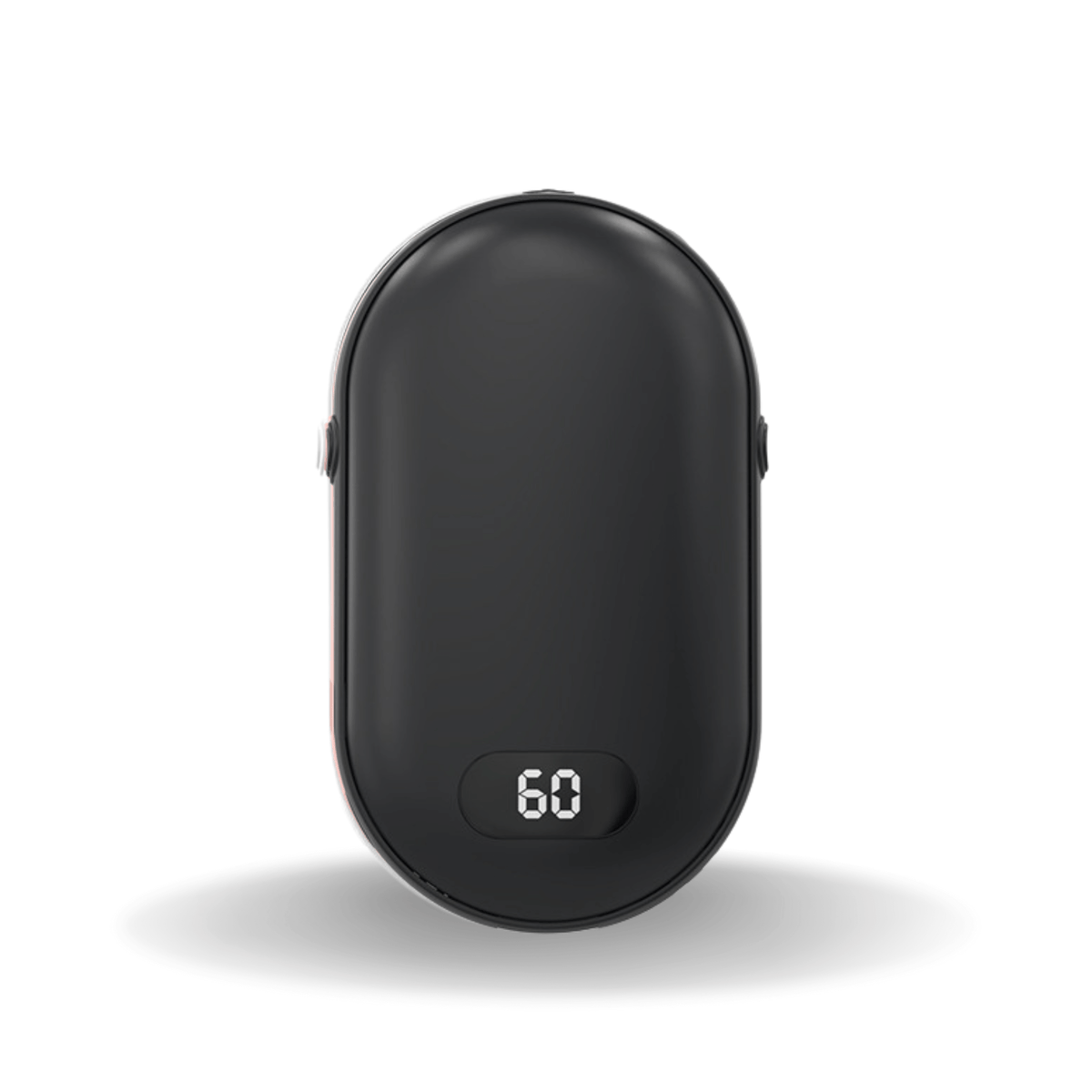 Handwärmer wiederaufladbar, beidseitig, 5200 mAh – Schwarz