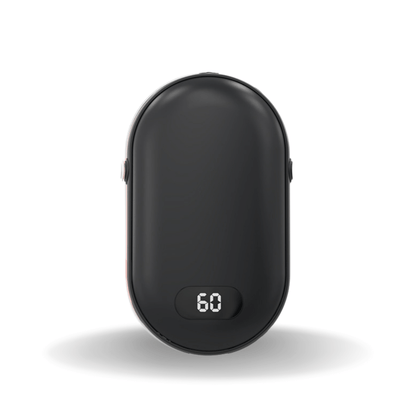 Handwärmer wiederaufladbar, beidseitig, 5200 mAh – Schwarz