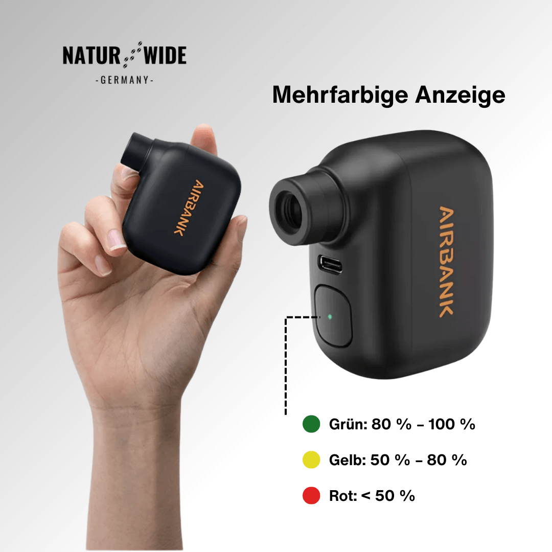 Elektrische Mini-Fahrradpumpe, 6,9 bar, 93 g – Ansicht 10
