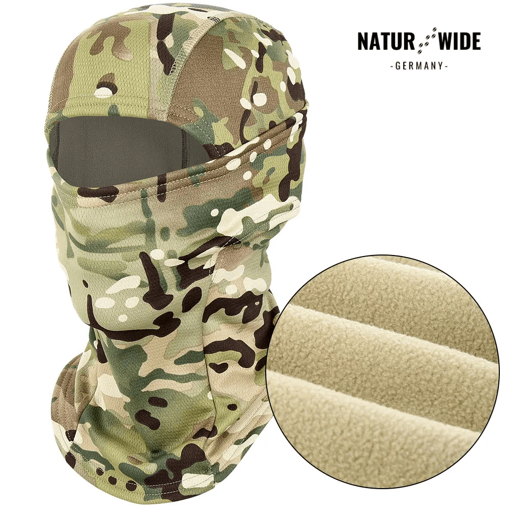 Fleece-Sturmhaube winddicht, auch unter Helm – Ansicht 7