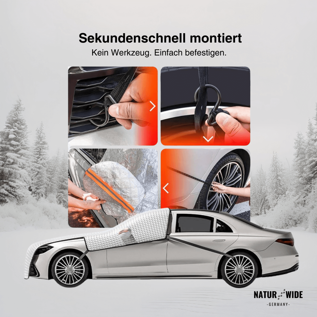 Frontscheibenabdeckung gegen Frost und Sonne – Ansicht 4