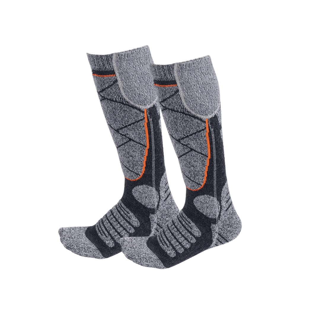 Beheizte Socken aus Baumwolle, 3 Heizstufen – Grau