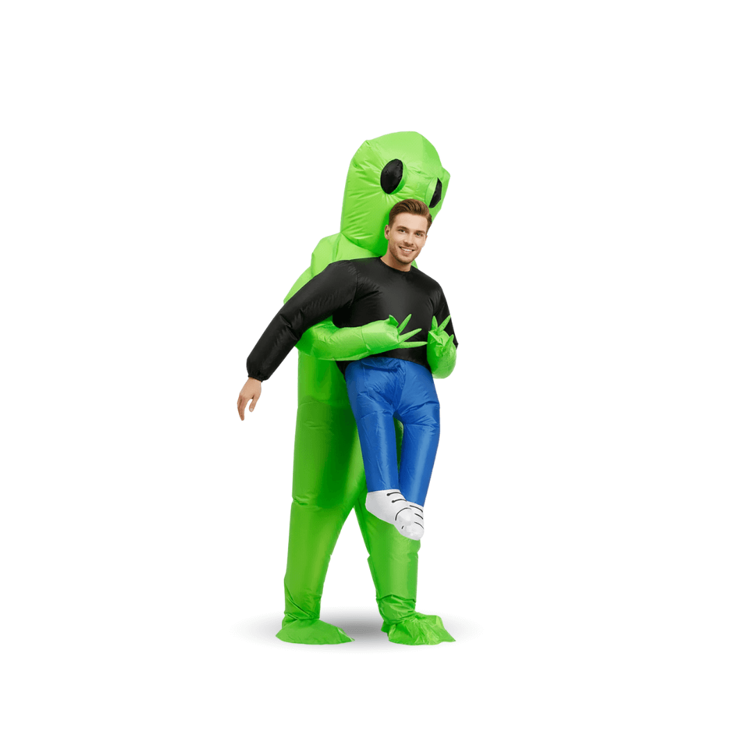 Aufblasbares Alien-Kostüm für Kind & Erwachsene – Ansicht 7