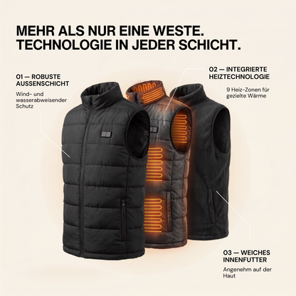 Beheizte Weste mit 9 Heizzonen für Powerbank – Ansicht 7