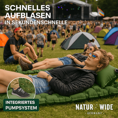 Festival-Isomatte Pro mit Kissen & Fußpumpe – Ansicht 2