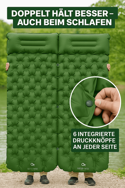 Ultraleichte Isomatte mit Fußpumpe, 8 cm dick – Ansicht 11