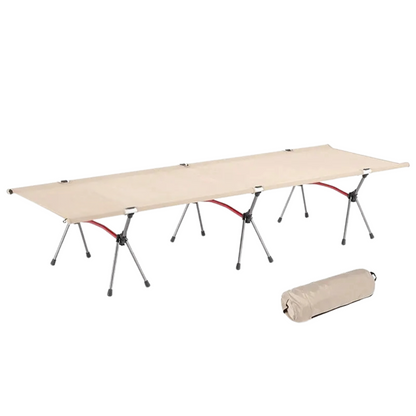 Faltbares Feldbett bis 120 kg, nur 2,2 kg – Beige
