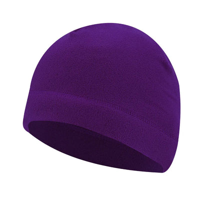 Winddichte Polar-Fleece-Mütze, unisex – Lila