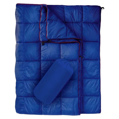 Outdoor-Reisedecke 140 × 200 cm, wasserabweisend – Marineblau