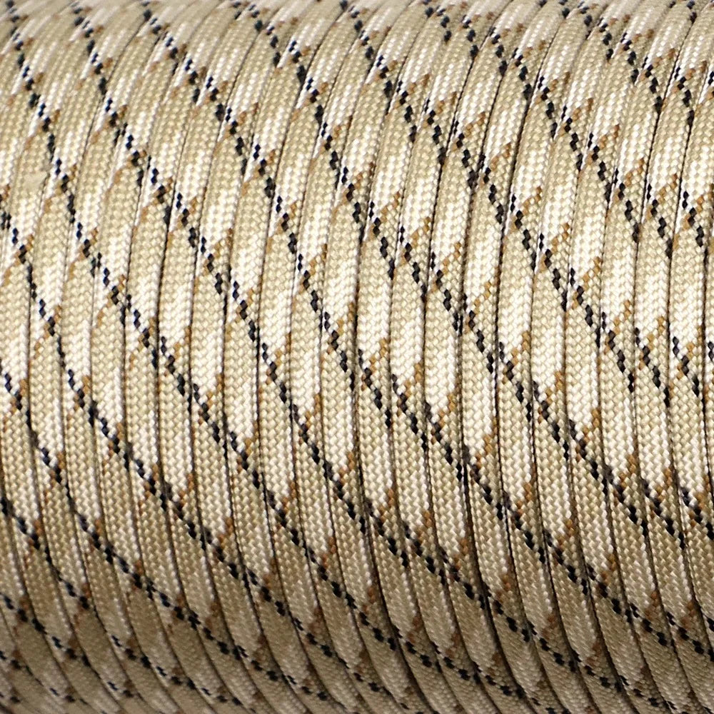 Paracord mit 9 Kernen, 5, 15 oder 31 m – Wüste Camo