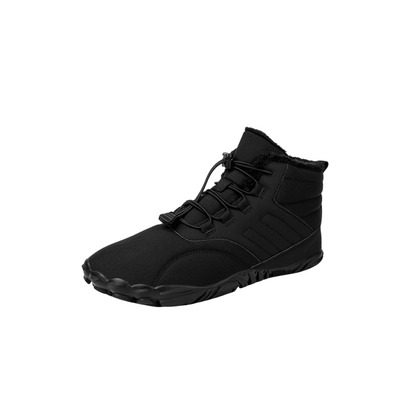 Barfuß-Winterschuhe gefüttert, Damen & Herren – Schwarz