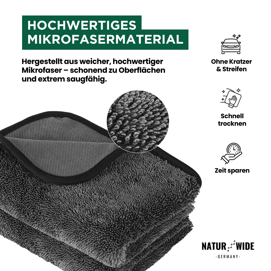 Mikrofaser-Trockentuch XXL, 600 g/m², Auto & Bad – Ansicht 7