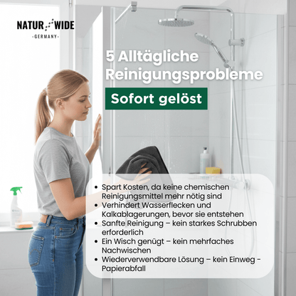 Mikrofaser-Trockentuch XXL, 600 g/m², Auto & Bad – Ansicht 3