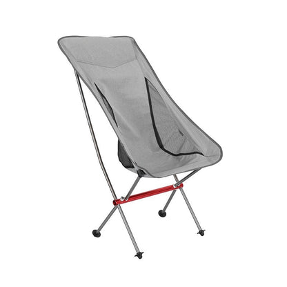 Festival-Stuhl Faltstuhl Pro, 1,3 kg, hohe Lehne – Grau