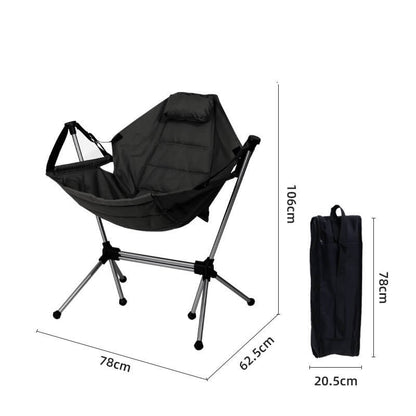 Camping-Schaukelstuhl XXL, faltbar, gepolstert – Ansicht 14