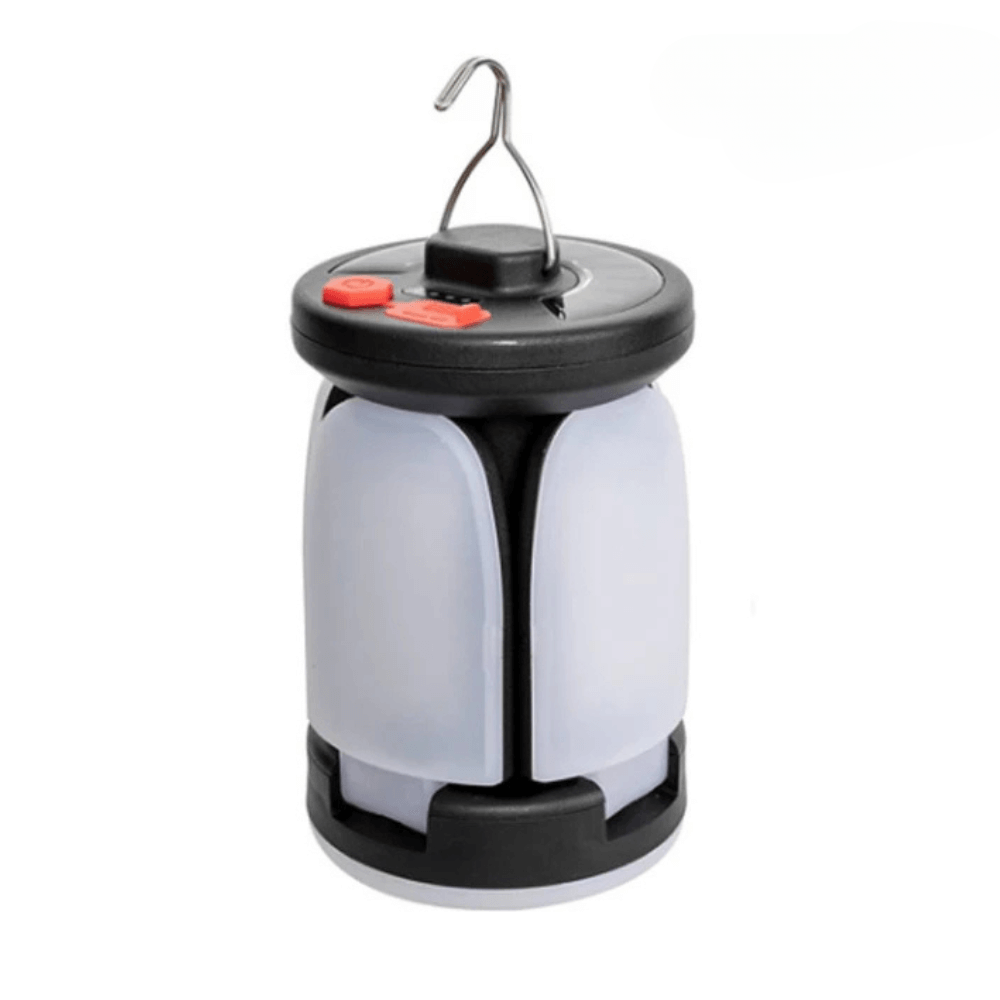 Faltbare LED-Campinglampe mit Solar & Powerbank