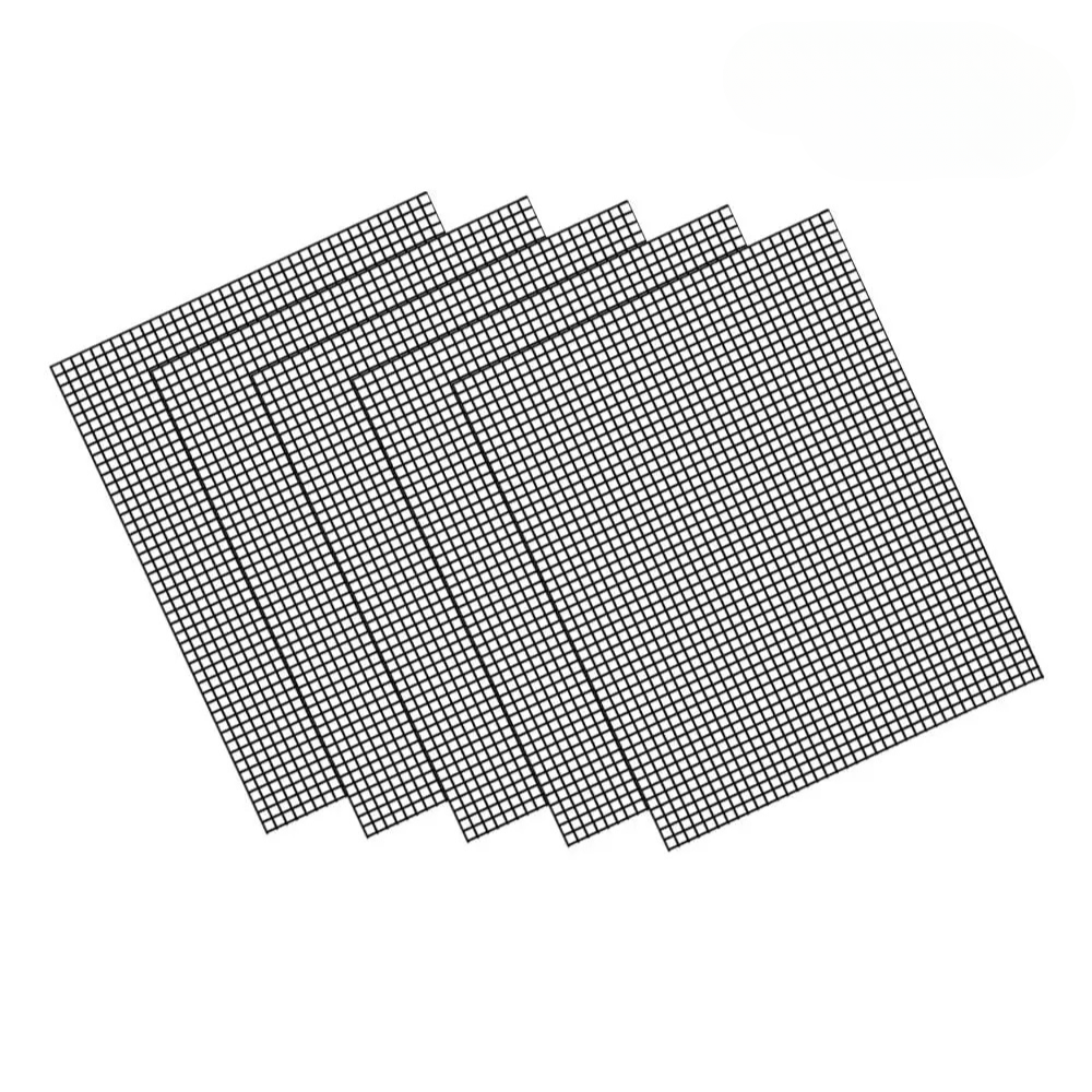 Grillmatten aus Glasfaser, 36 × 42 cm, 3er/10er – Quadrate - 3 Stück