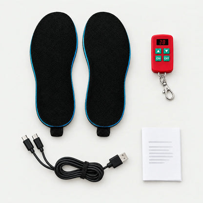 Lieferumfang: Einlegesohlen, Fernbedienung, Ladekabel, Anleitung